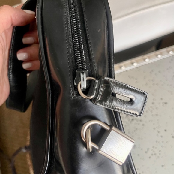 Prada Tessuto Nero Nylon + Leather Satchel Black + Authenticity Card + Dust bag - Picture 8 of 13